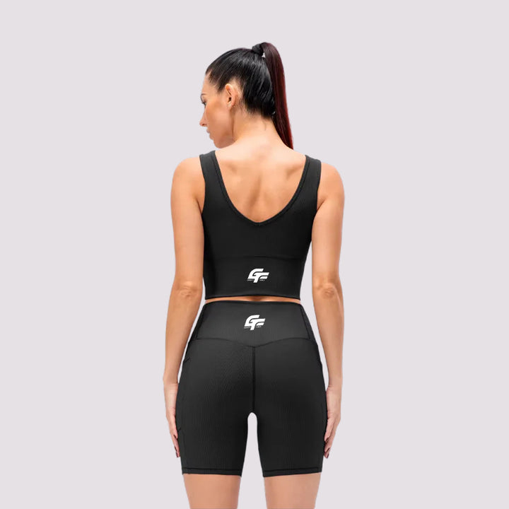 Breathable Workout Set with a Sleeveless Shirt and Shorts