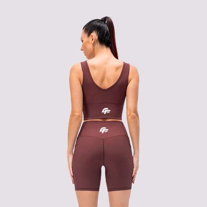 Breathable Workout Set with a Sleeveless Shirt and Shorts