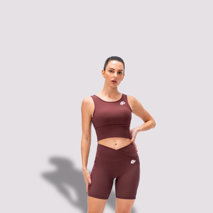 Breathable Workout Set with a Sleeveless Shirt and Shorts